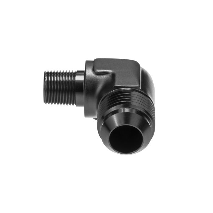 AN12 - 3/4 NPT 90' Nypel adapter męsko-męski JIC - NPT Czarny