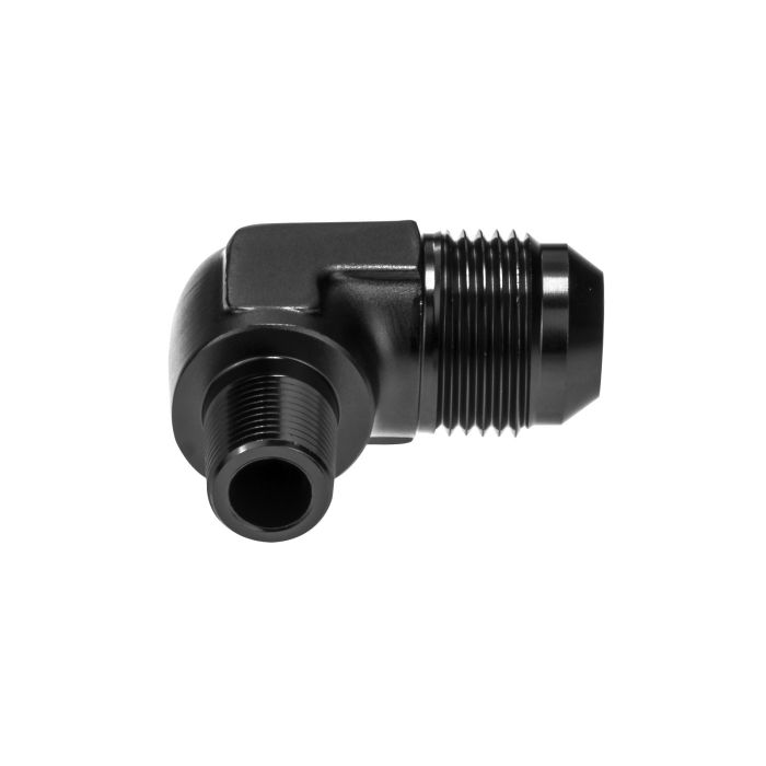 AN12 - 3/4 NPT 90' Nypel adapter męsko-męski JIC - NPT Czarny