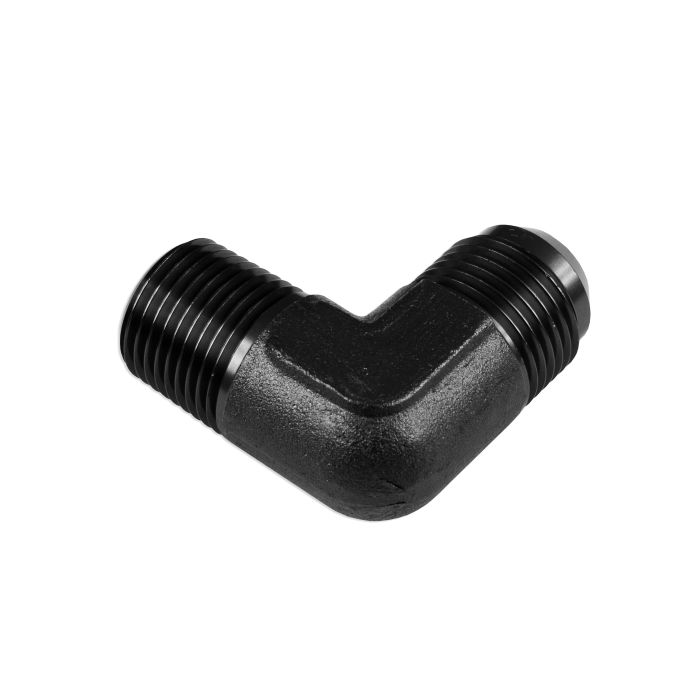AN4-1/8 NPT 90' Nypel adapter męsko-męski Czarny