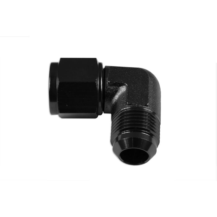 AN4 90' Nypel adapter żeńsko-męski JIC Czarny