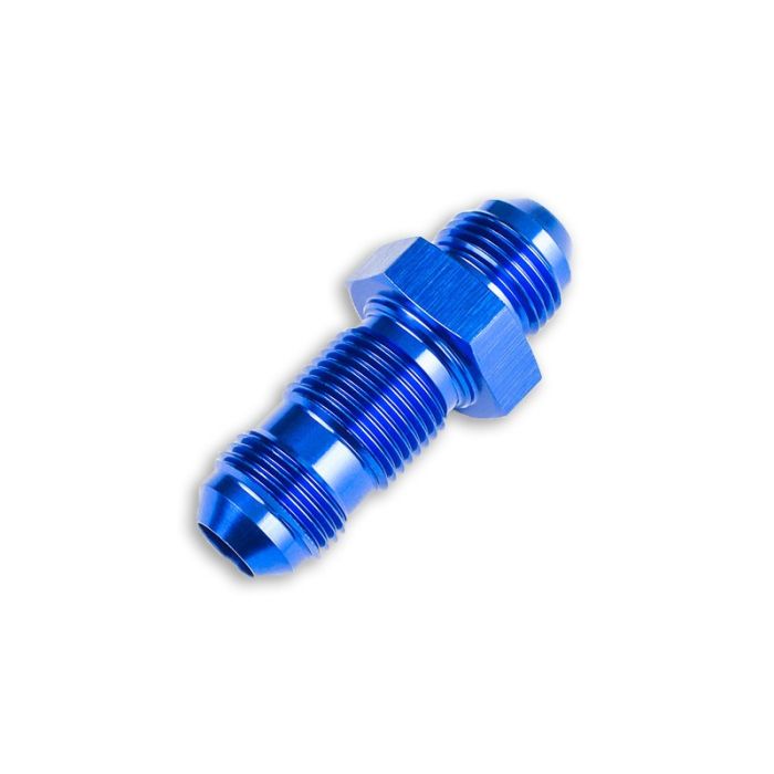 AN4 JIC Nypel adapter grodziowy prosty Niebieski
