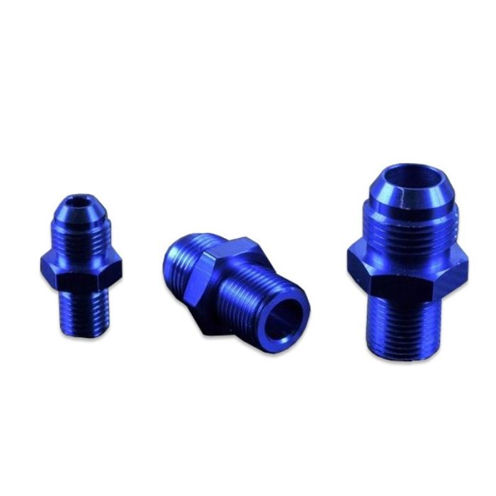 AN4-M8x1.5 Nypel adapter męsko-męski Niebieski