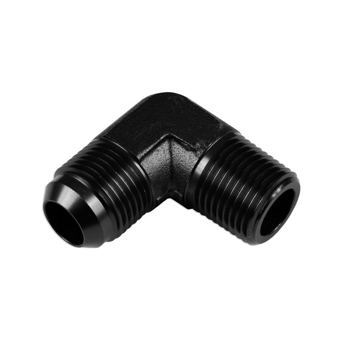 AN6-1/2 NPT 90' Nypel adapter męsko-męski Czarny