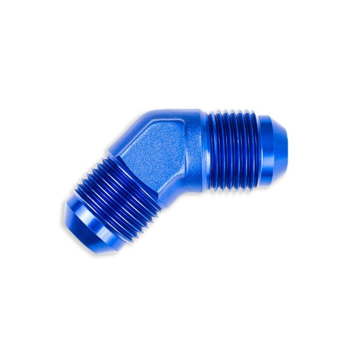AN6 45' Nypel adapter męsko-męski JIC Niebieski
