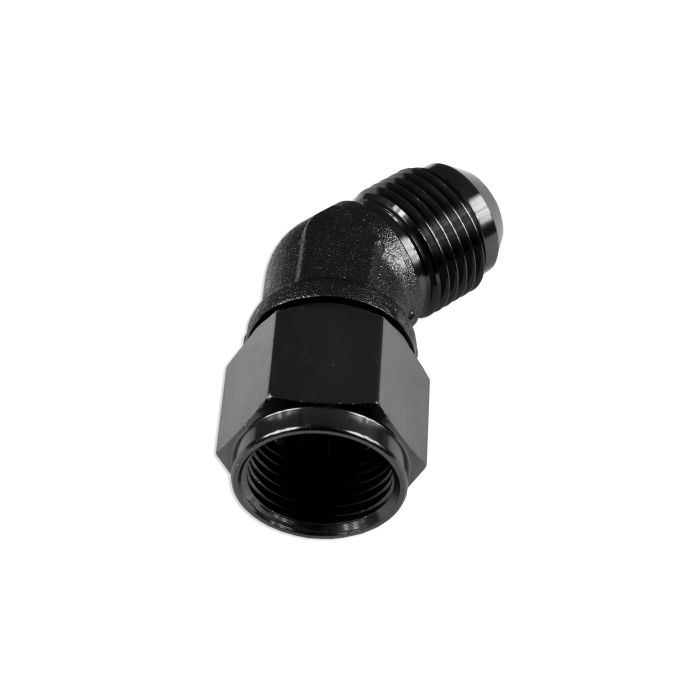 AN6 45' Nypel adapter żeńsko-męski JIC Czarny