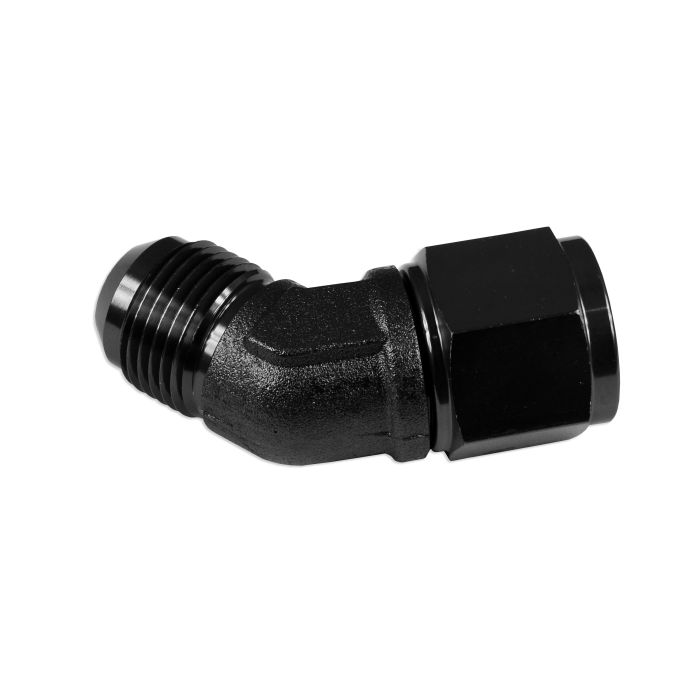 AN6 45' Nypel adapter żeńsko-męski JIC Czarny