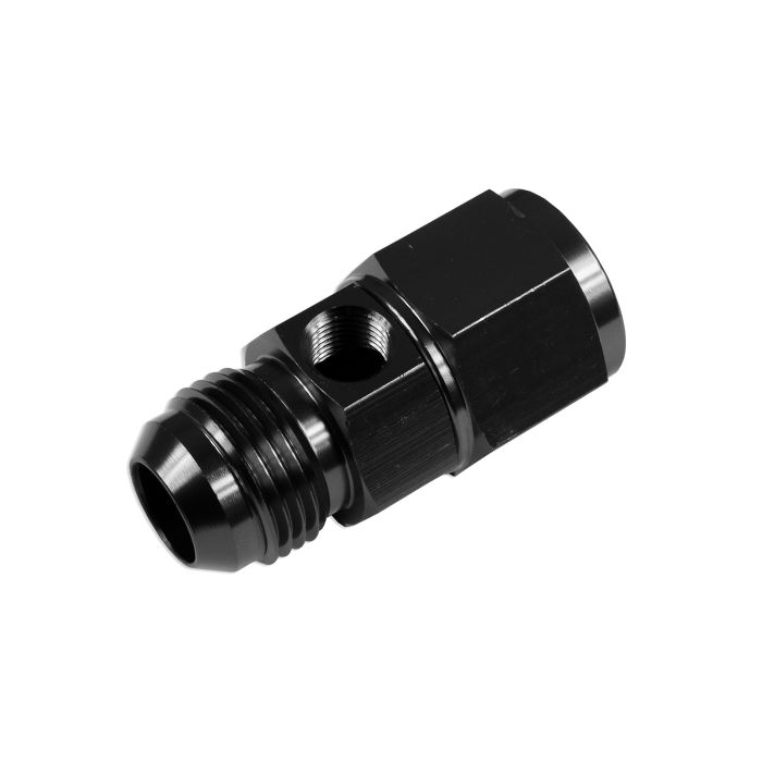 AN6 Nypel adapter żeńsko-męski z wejściem na czujnik Czarny