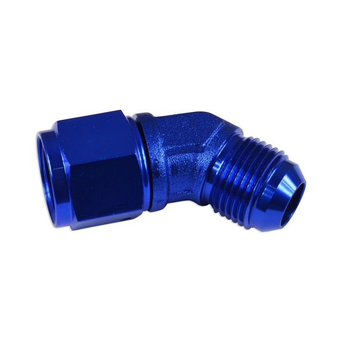 AN8 45' Nypel adapter żeńsko-męski JIC Niebieski