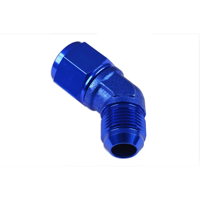 AN8 45' Nypel adapter żeńsko-męski JIC Niebieski