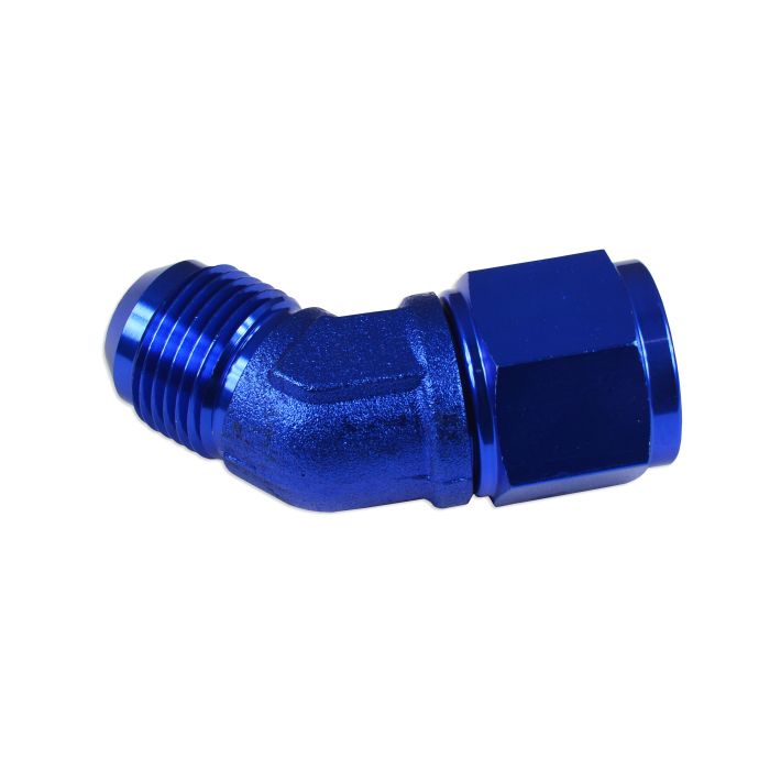AN8 45' Nypel adapter żeńsko-męski JIC Niebieski