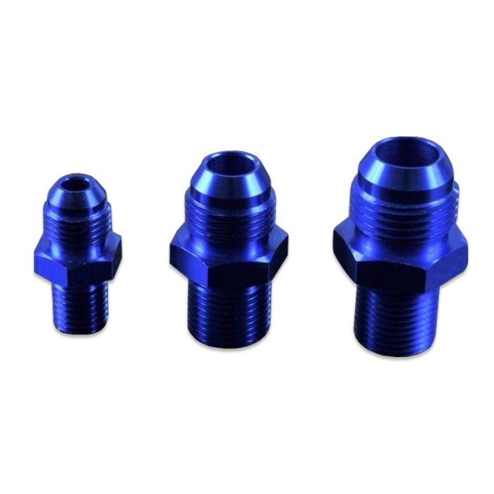 AN8-M20x1.5 Nypel adapter męsko-męski Niebieski