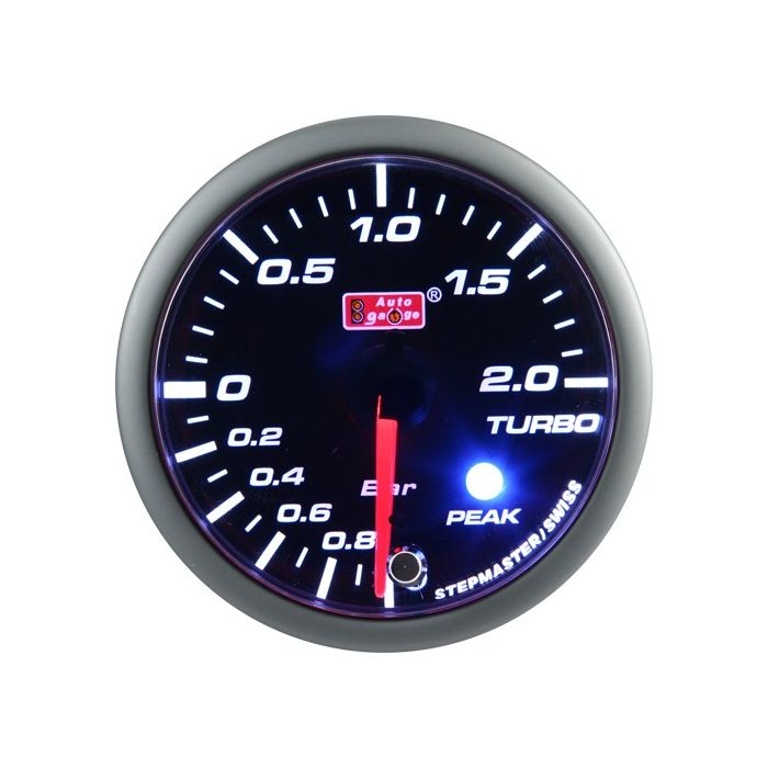 Auto Gauge Wskaźnik Boost Blue