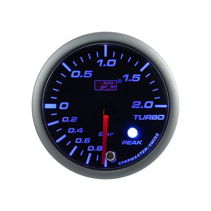 Auto Gauge Wskaźnik Boost Blue