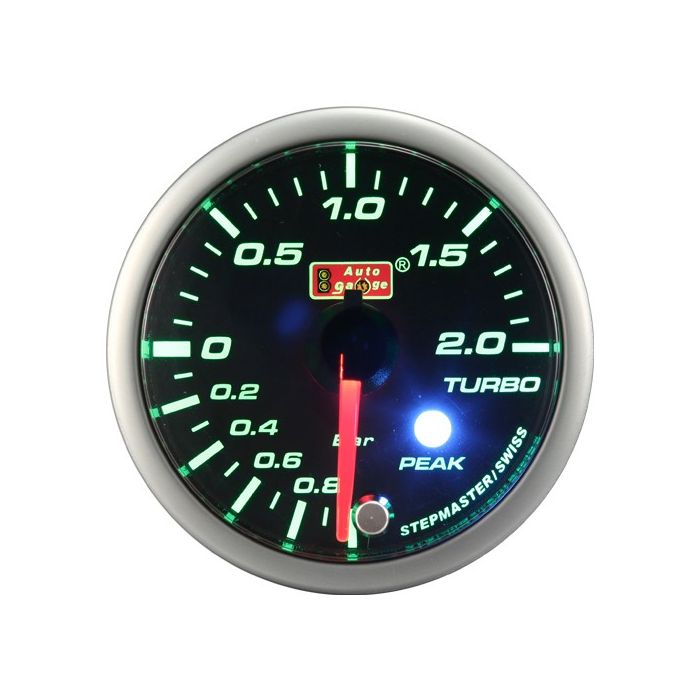 Auto Gauge Wskaźnik Boost Blue