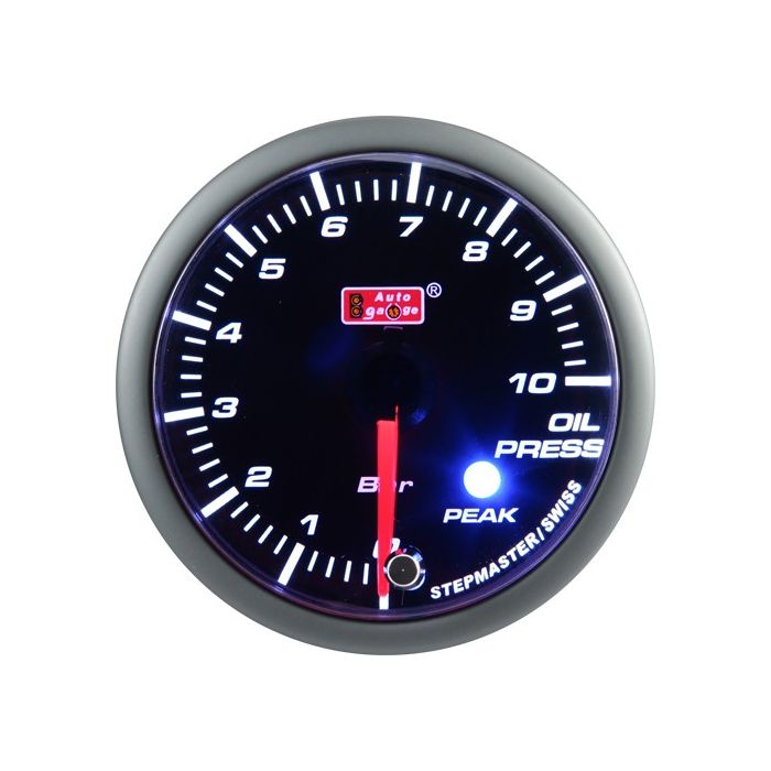 Auto Gauge Wskaźnik ciśnienia oleju Blue