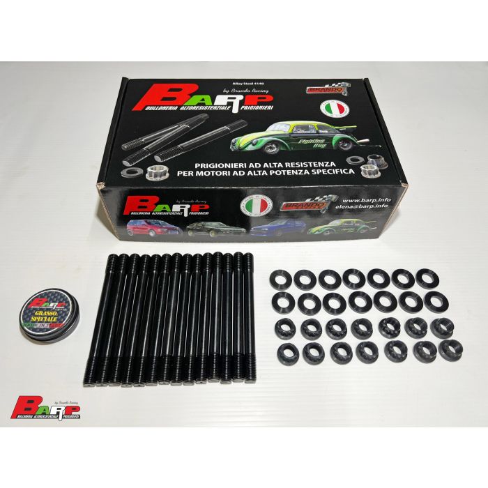 Head studs kit BARP for BMW SERIE 5 E 12 25 2.0 e 2.5 ( 6 cyl ) Titanium Nuts