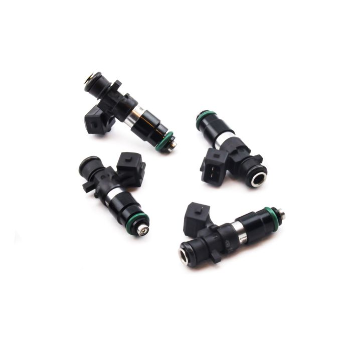Deatschwerks Bosch EV14 zestaw 4 wtryskiwaczy paliwa 1200cc/min, Audi A4/TT 1.8L turbo 2001-06, Volkswagen Golf GTI 1.8L turbo 2000-06, and Mini Cooper S 1.6L Supercharged 2002-08, EV14 Universal 48mm standard