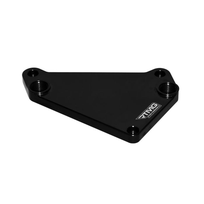 RTMG Performance DSG DQ500 Transmission Upgrade Oil Cooler Adapter Plate Black without AN10 Fittings