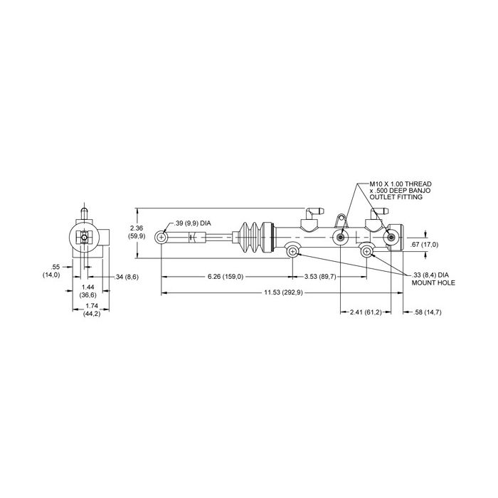 Dwusekcyjna pompa hamulcowa Wilwood 260-11097 5/8