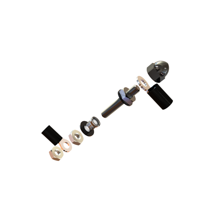 Electrical Bulkhead Stud Kit, 6 Pack Radium Engineering