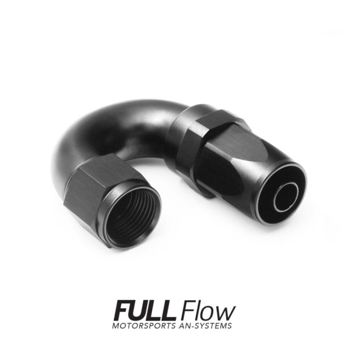 Full Flow AN Hose End Fitting 180 Degree AN12