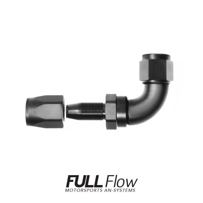 Full Flow AN Hose End Fitting 180 Degree AN12