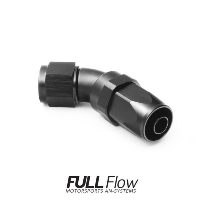 Full Flow AN Hose End Fitting 45 Degree AN6