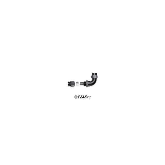 Full Flow PTFE Hose End Fitting 120 Degree AN10