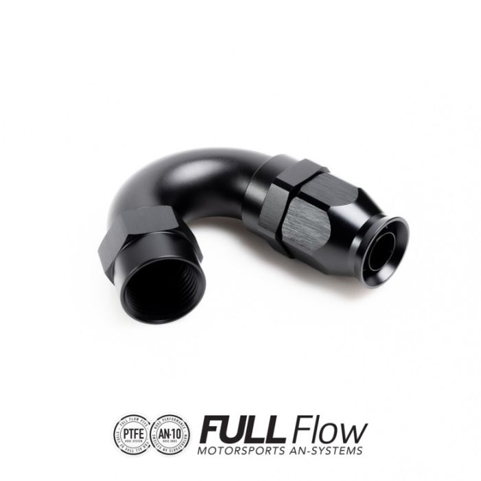 Full Flow PTFE Hose End Fitting 150 Degree AN12
