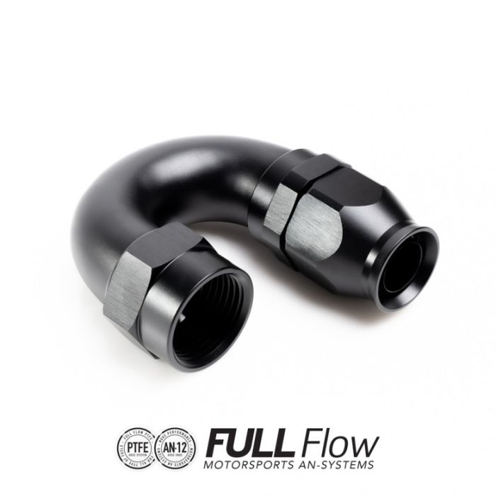 Full Flow PTFE Hose End Fitting 180 Degree AN10