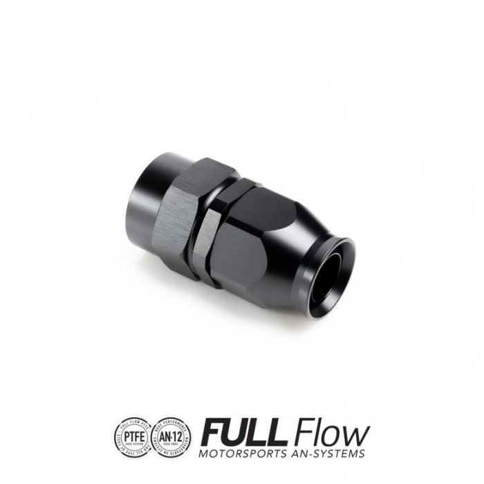 Full Flow PTFE Hose End Fitting Straight AN12