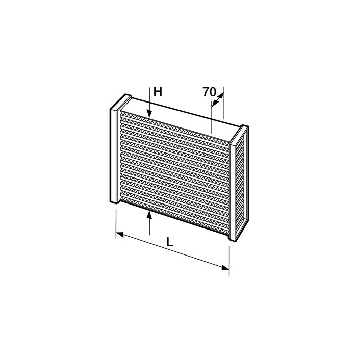 Setrab Proline intercooler core 382x170x70mm