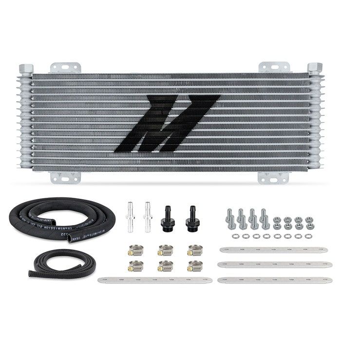 Mishimoto MMTC-SP-13SL Stacked Plate Transmission Cooler  13-Row Silver      