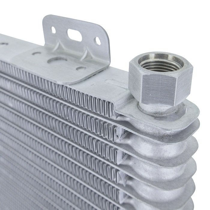 Mishimoto MMTC-SP-13SL Stacked Plate Transmission Cooler  13-Row Silver      