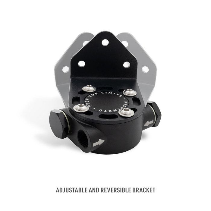 Mishimoto MMOC-RFH-M20BK Remote Oil Filter Head M20x1.5 Thread Black      