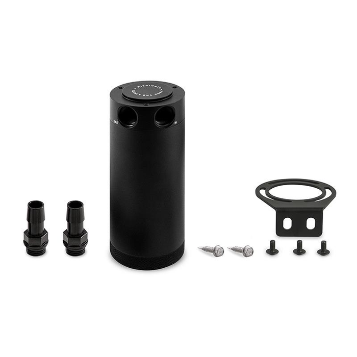 Mishimoto MMBCC-CBTWO-XLBK Baffled Catch Can 2-Port Universal XL Black      