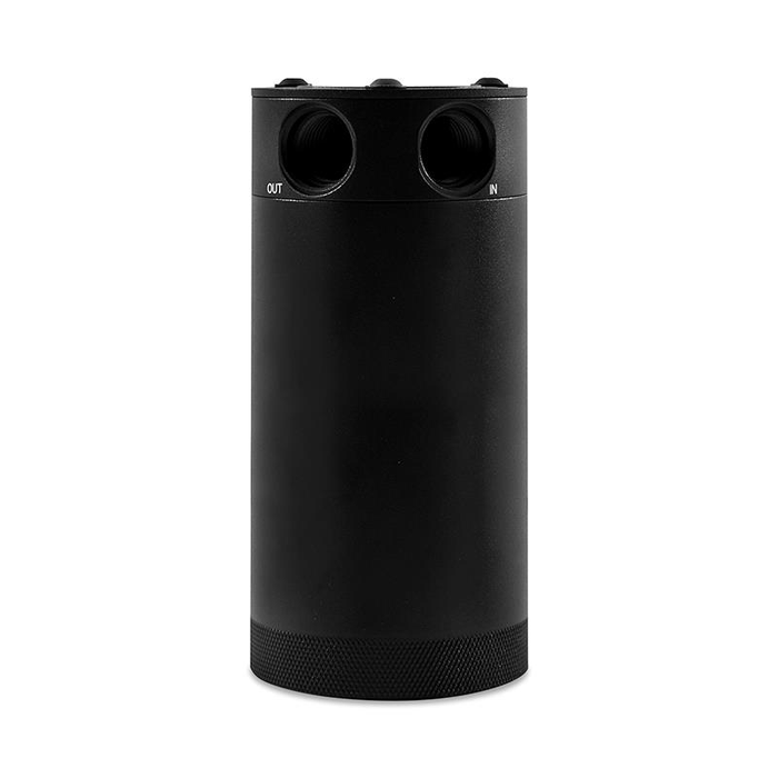 Mishimoto MMBCC-CBTWO-XLBK Baffled Catch Can 2-Port Universal XL Black      