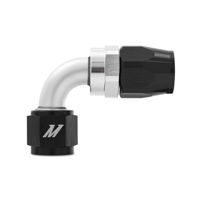 Mishimoto MMFT-SW-08P-90 Aluminum PTFE -8AN 90 Degree Fitting Black      