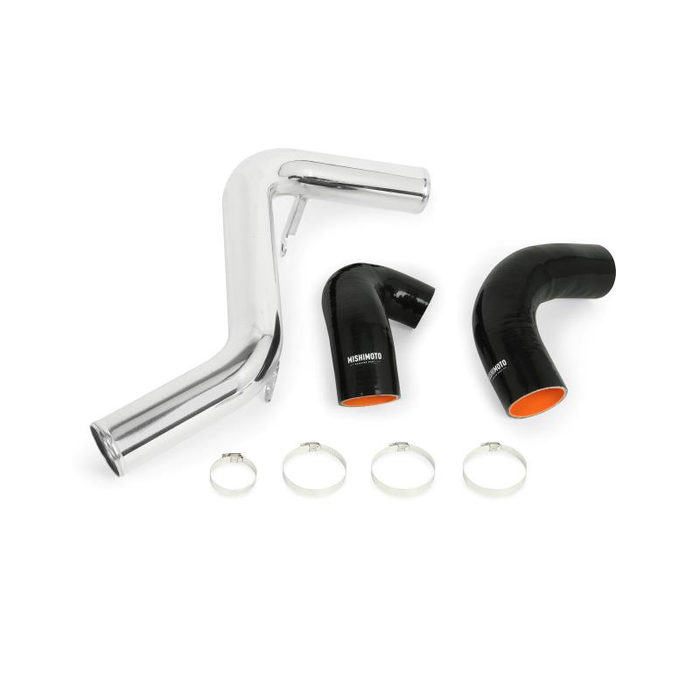 Mishimoto MMICP-FOST-13HWBK Hot-Side Intercooler Pipe Kit for Ford Focus ST 13-18 Wrinkle Black   