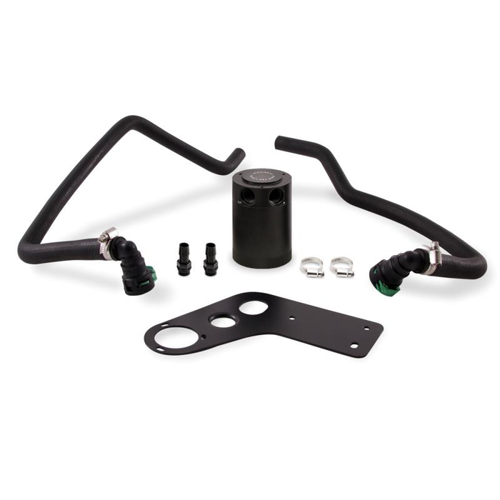 Mishimoto MMBCC-MUS8-15PBE Baffled Oil Catch Can for Ford Mustang GT 15-17     