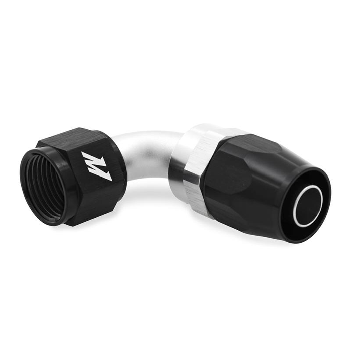 Mishimoto MMFT-SW-08P-90 Aluminum PTFE -8AN 90 Degree Fitting Black      