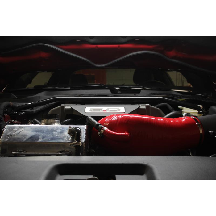 Mishimoto MMHOSE-MUS8-15IHRD Silicone Induction Hose for Ford Mustang GT 15-17 Red     