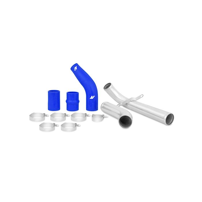 Mishimoto Mitsubishi Lancer Evolution X Upper Intercooler Pipe Kit 2008-2015 Blue Hoses