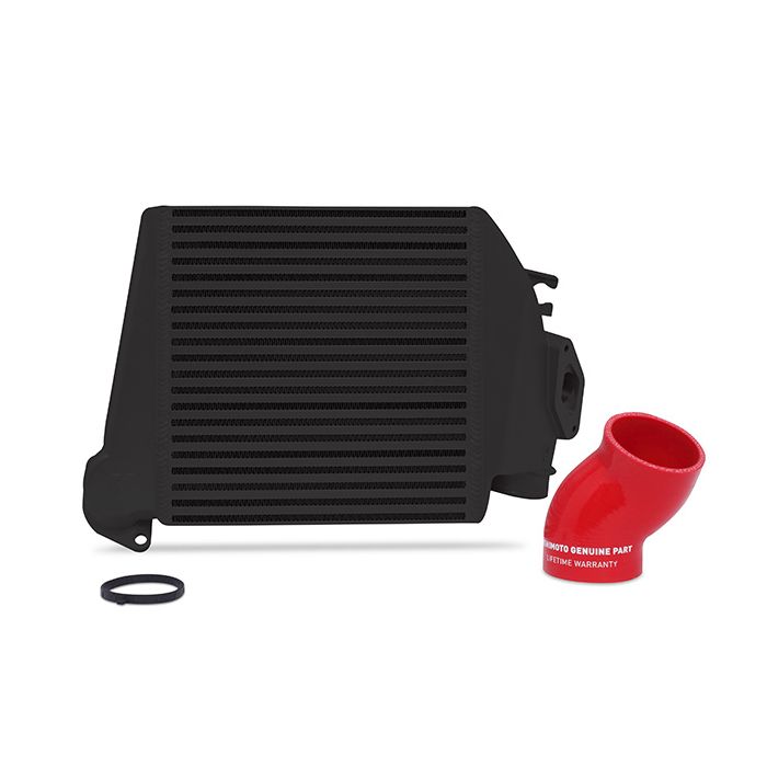Mishimoto Subaru WRX Top Mount Intercooler Kit 2008-2014 Black w/ Red Hose