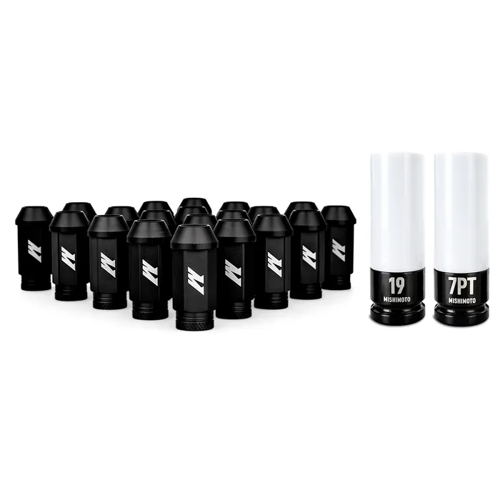 Mishimoto MMLG-15-LOCKBK Aluminum Locking Lug Nuts M12 x 01-05 Black     