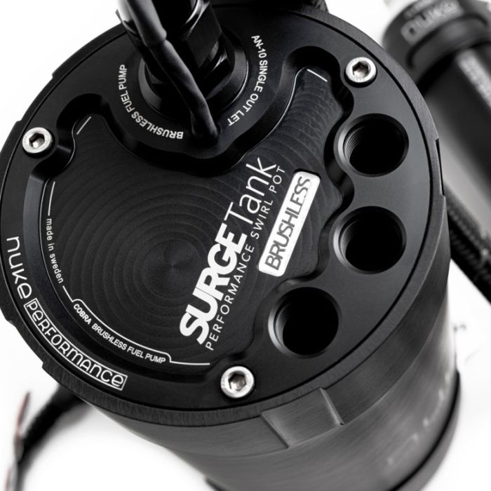 Nuke Performance 2G Fuel Surge Tank 3.0 liter with Protec Cobra Brushless FM44300 fuel pump