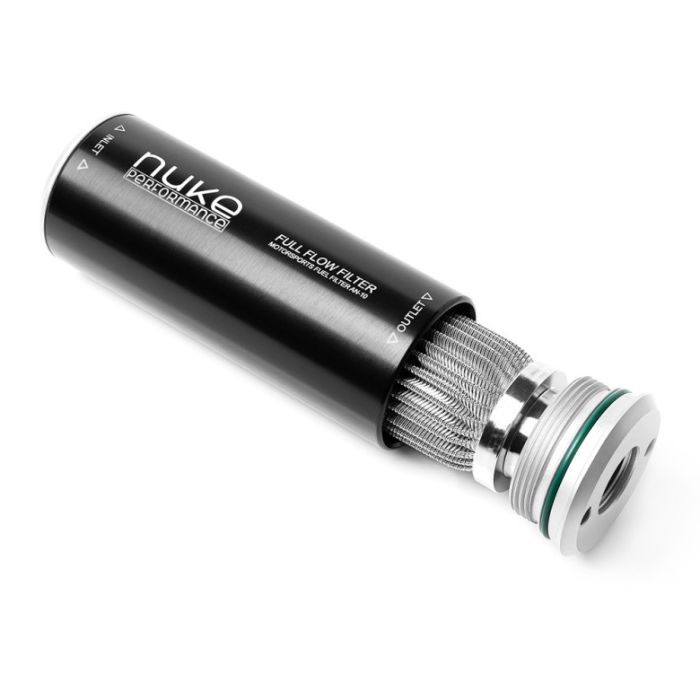 Nuke Performance Filtr Paliwa Slim 100 mikronów AN-10 - Wkład Ze Stali Nierdzewnej