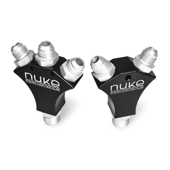 Nuke Performance X-Block Adapter Fitting with 3x AN8 and 1x AN10