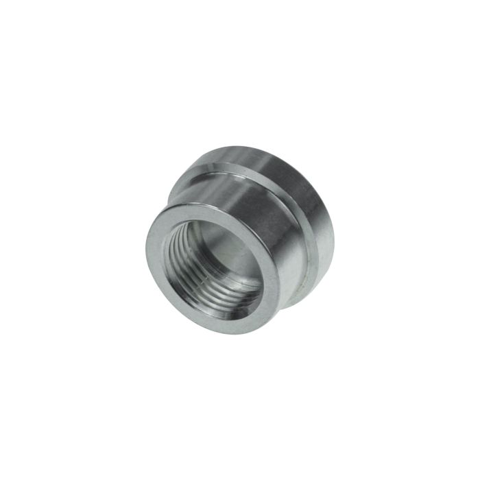 Nypel adapter aluminiowy AN8 żeński (gwint wewnętrzny) do wspawania