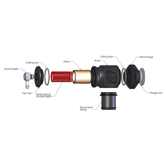 Blow off BOV Turbosmart TS-0203-1209 Kompact Plumb Back for Mazda CX-7 Mazdaspeed MPS 3